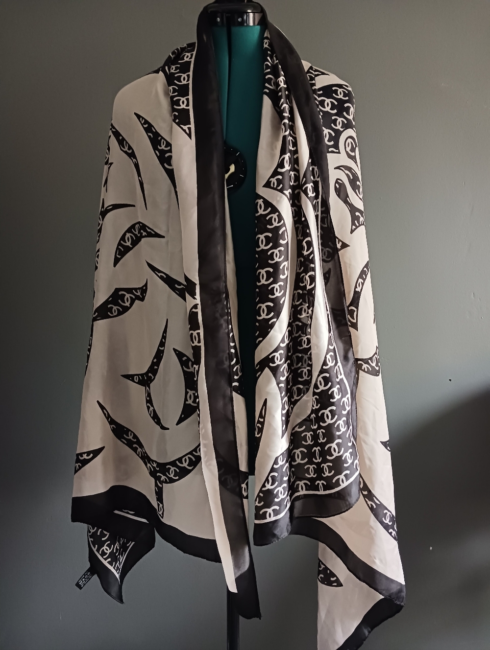 Fragrance Silk Scarf, CHANEL
